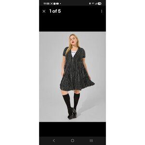 Torrid Disney Dress Costume Nightmare Before Christmas Jack NWT 5X